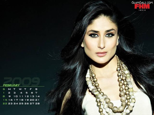 Click to Enlarge - FHM Exclusive Bollywood Calendar 2009