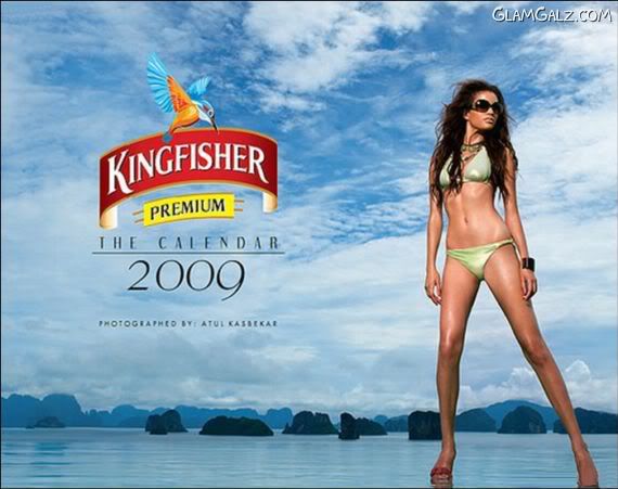 Click to Enlarge - Making of Kingfisher Calender 2009