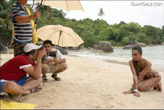 Click to Enlarge - Making of Kingfisher Calender 2009