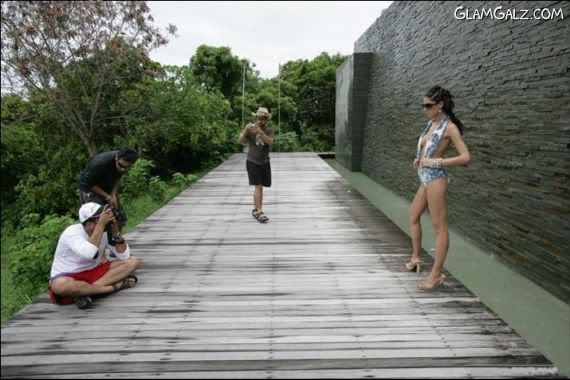 Click to Enlarge - Making of Kingfisher Calender 2009