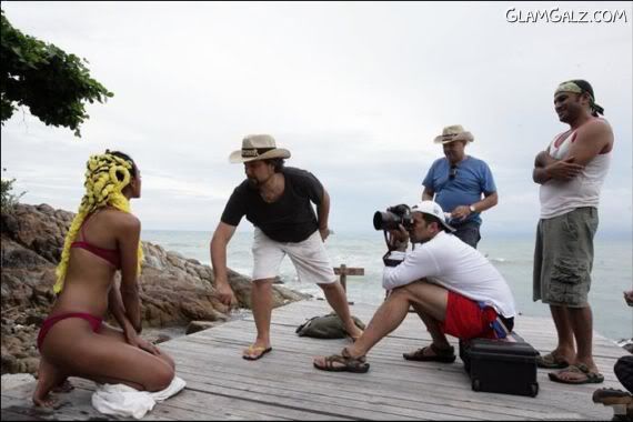 Click to Enlarge - Making of Kingfisher Calender 2009