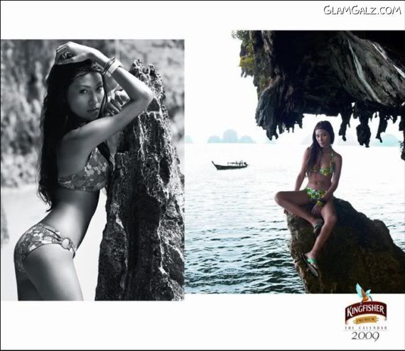 Click to Enlarge - Making of Kingfisher Calender 2009