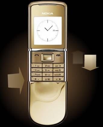 Nokia 8800 Sirocco Gold Phone